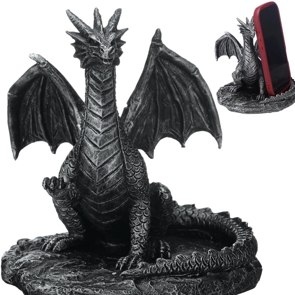 Gothic Dragon Cell Phone Holder and Business Card Holder